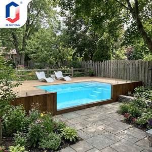Piscine hors sol en fibre de verre, résistante aux UV, faible entretien, grande durée de vie, piscine préfabriquée pour resort, extérieur - Product Image 1