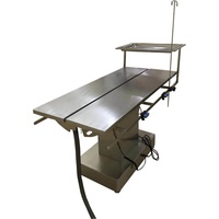 Chariot mobile en acier inoxydable pour équipement chirurgical vétérinaire, idéal pour l'examen par échographie