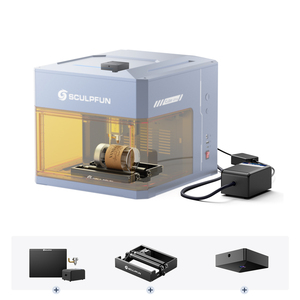 ملحقات النقش بالليزر ثلاثية الوظائف من سكولفان آي كيوب ألترا بي إيه سي للنقش على الأجسام الأسطوانية والعلب - Product Image 1