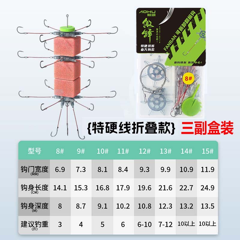 Extra Hard Thread Folding Type - 3 Pairs per Box