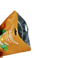 Op maat gemaakte snackstand-up pouch verpakking voor kokoschips, Doypack zak met hanggat