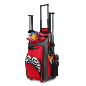 Kopbags 사용자 정의 도매 야구 롤러 가방 소프트볼 가방 바퀴 야구 포수 가방