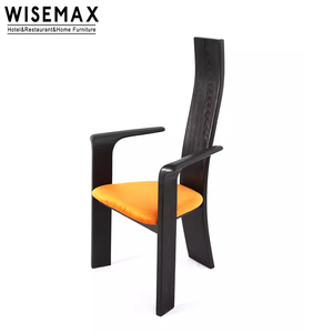 WISEMAX MUEBLES Muebles de sala Silla de comedor Respaldo alto Marco de madera Silla de madera de estilo chino Silla de comedor de brazo de diseñador - Product Image 6
