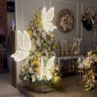 Nouvelle Lampe de Décoration de Plafond de Mariage Moderne, Lumière Papillon Lumineuse, Accessoires de Décoration Suspendus, Papillon Scintillant pour Scène