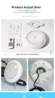 Lampes LED RGB pour piscine, rechargeables 12V, étanches IP68, télécommandées, rempli de résine ABS, sous-marines