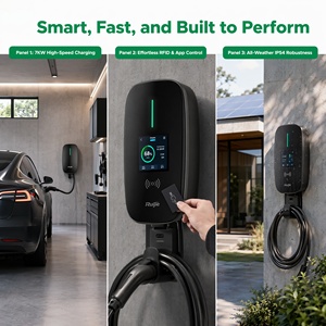 Nouvelle station de recharge murale AC 7KW/22KW pour maison/entreprise, chargeur de véhicule électrique, technologie 4G à distance, même modèle <span class=keywords><strong>Wallbox</strong></span> TYPE 2 32A CE - Product Image 3
