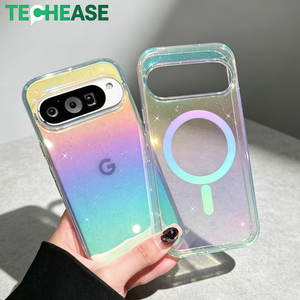 Étui de protection pour téléphone portable, étanche, paillettes irisées, magnétique, série Google Pixel, anti-chute, logo personnalisé, résistant aux rayures, vente en gros - Product Image 4