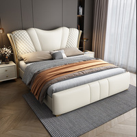 Ensemble de meubles de chambre à coucher Offre Spéciale modernes cadre de lit double cadre de lit double de luxe cadre de lit doux lit double classique rembourré gris King Size