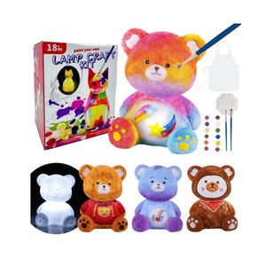 طلاء جديد خاص بك الدب DIY السائل الدب الفينيل الحرف الفنية والحرف اليدوية مجموعة ضوء الليل للأطفال - Product Image 2