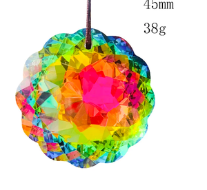 Colgante de Cristal K9 de 45 mm para Jardín, Atrapasueños de Cristal Pulido, Arcoíris, Decoración Navideña con Temática de Amor, Regalo Artesanal - Product Image 2