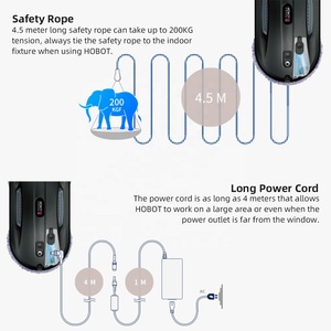 <span class=keywords><strong>Robot</strong></span> limpiador inteligente para ventanas, limpiador ultrasónico de cristales con <span class=keywords><strong>control</strong></span> remoto para teléfono inteligente, <span class=keywords><strong>robot</strong></span> eléctrico de limpieza de ventanas, 2 unidades - Product Image 3