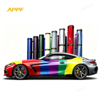 Film de protection de voiture en vinyle TPU Cast, couleur argentée, effet changeant, autocollant coloré pour voiture
