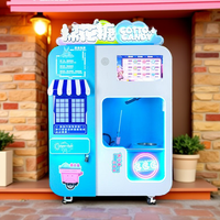 Distributeur automatique intelligent de barbe à papa Caiyunjuan, entièrement automatique, SDK, grande capacité, multi-paiements, recommandé pour les centres commerciaux