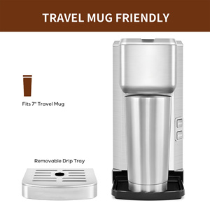 OEM Nhà cung cấp duy nhất phục vụ cà phê <span class=keywords><strong>Maker</strong></span> cho k Pod nhỏ gọn & nhanh chóng Brew 2 trong 1 Cà phê <span class=keywords><strong>Maker</strong></span> - Product Image 4