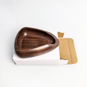 Plateau multifonctionnel en bois de noyer, écologique, carré et minimaliste, pour grains de café, en stock pour la préparation du café et du thé – Offre Spéciale - Product Image 4