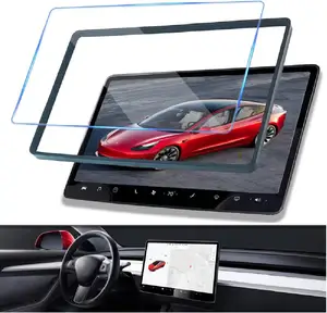 Hd Clear 0.33Mm Car Dashboard Navigation Touch Screen Protector Anti-reflexo Película protetora de vidro temperado para Tesla Modelo 3 X Y