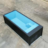 Piscine préfabriquée de luxe en acier avec équipement complet inclus pour villa, hôtel, complexe hôtelier, projet extérieur