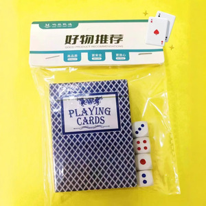 Playing Cards With <b>Dice</b> <b>Set</b> Educational Toy For Kids And Family Games Youth Teenagers Square Corners Wholesale - Product Image 1