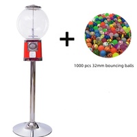 Distributeur automatique commercial de capsule de bonbons d'enfants à jetons de prix usine avec le jouet rebondissant de boule de capsule