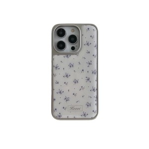 Funda para Teléfono con Diseño Floral Morado Fresco para iPhone 16 Pro Max 15 14 13, con Brillo Electrochapado para Mujer - Product Image 5
