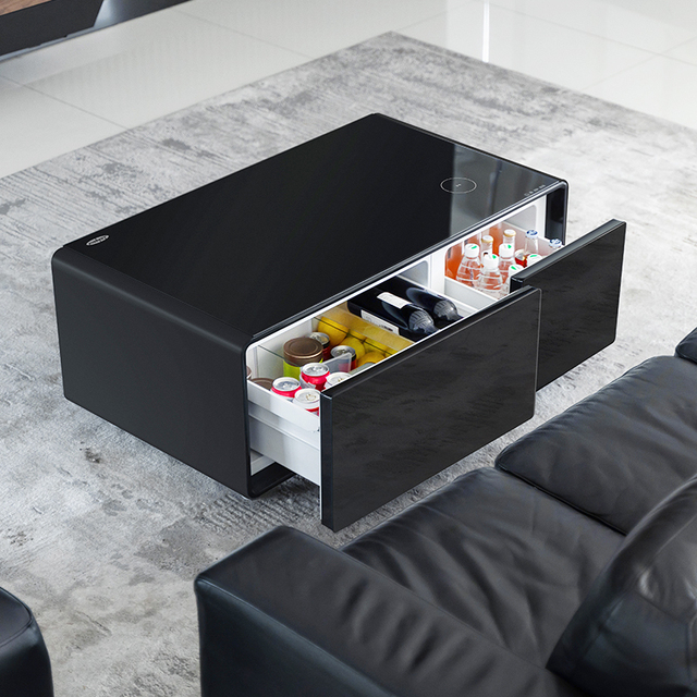 2026 Smart Coffee Table Smart Refrigerator with Wireless Charging Multifunctional Small Refrigerator Furniture