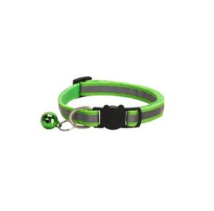 Verbessertes verstellbares, gestreiftes Katzen halsband aus Nylon mit reflektieren der Licht abreiß schnalle und Haustier halsband glocke für Katzen und Hunde - Product Image 6