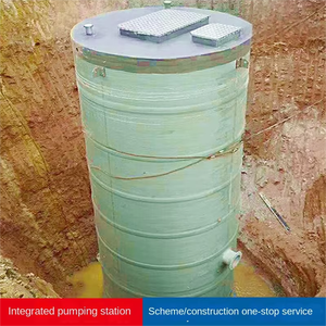 Station de pompage préfabriquée intégrée en PRV - Solution professionnelle OEM de levage et de décharge des eaux pluviales/des eaux usées - Product Image 5