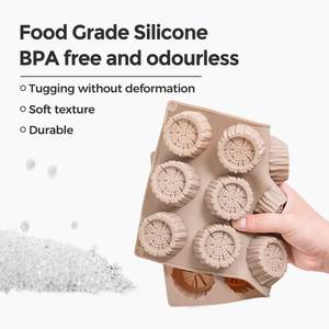 แม่พิมพ์เค้กมูสซิลิโคนรูปตอไม้ 15 ช่อง ยี่ห้อ MUYULINS ผลิตจากซิลิโคนปลอดสาร BPA เคลือบสารกันติด LFGB Platinum - Product Image 4