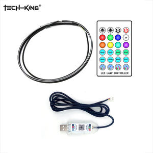 Automobile LED Acrylique RGBW 110cm + 35cm Console Centrale Lumière d'Ambiance, Couleur Cachée APP Acrylique Commande Vocale Musique Lumière d'Ambiance - Product Image 1