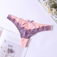 Culottes sexy transparentes en dentelle pour femmes, string évidé, tentation, vente chaude en usine