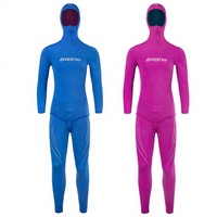 DIVESTAR Logo Kustom dan Warna-warni Setelan Selam Freediving Dua Potong 3mm Neoprena Super Elastis untuk Dewasa