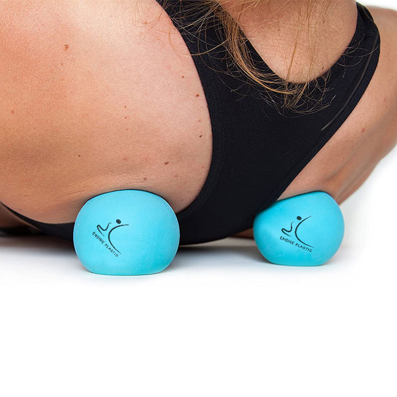 High Quality Durable Partial Massage Relief Back Fascia Pain Rubber Colorful Yoga Massage Ball