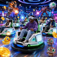 Simulateur de course de kart VR immersif avec siège à mouvement, couleur personnalisable, certifié ISO9001, solution complète pour le divertissement familial en intérieur