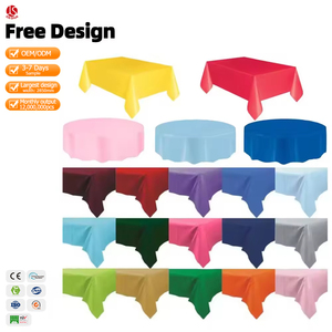 Manteles Desechables Blancos, Cubierta <span class=keywords><strong>de</strong></span> Mesa <span class=keywords><strong>de</strong></span> Plástico, Manteles Resistentes para Fiestas <span class=keywords><strong>de</strong></span> Barbacoa, Suministros Cuadrados Gratis - Product Image 1