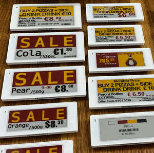 Winery Supermarket Wireless Wifi 2.6 Inch E Ink Digital Display E-<b>Paper</b> Electronic Shelf Label Tag Esl Eas System Product - Product Image 1