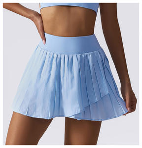 Rok celana pendek olahraga berkendara luar ruangan kustom rok tenis berlipat cepat kering bersirkulasi pinggang tinggi - Product Image 5