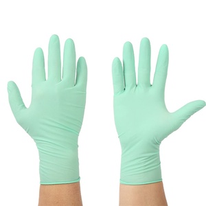 Logo oem vert menthe, personnalisé, sans poudre, soins des dents, service alimentaire dentaire, nettoyage ménager, <span class=keywords><strong>gant</strong></span> jetable en latex - Product Image 2