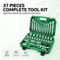 Kit d'outils de maintenance 6 points sans caméra, 37 pièces, entraînement 1/2 pouce, pour travaux de démontage de panneaux électroniques délicats et automobiles