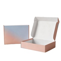 Boîtes d'emballage personnalisées rigides en carton ondulé gaufré, laminées mat, découpées à l'emporte-pièce, en forme d'avion, pour bijoux et lunettes, colorées