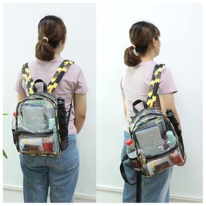Klarer Rucksack für Schuljungen Mädchen Große durchsichtige Bücher taschen Hochleistungs-transparente Plastik rucksäcke für Frauen Arbeits stadion - Product Image 6