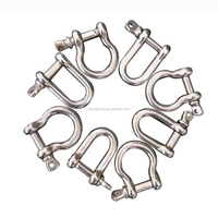 Personnaliser divers types de manilles en acier inoxydable européennes JIS américaines Ancre de levage de type shackle, shackle à boucle robuste, shackle DEE
