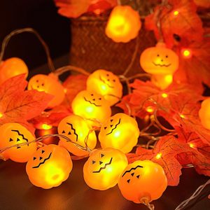 Mini guirlandes lumineuses LED en forme de citrouille, décorations pour Halloween, Pâques, la Fête de l'Indépendance, accessoires de festival d'intérieur avec fantômes et crânes - Product Image 2