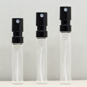 Nuevo diseño logotipo personalizado botella de Perfume de vidrio recargable vacía única 1Ml 1,5 Ml 2Ml 2,5 Ml Mini probador de atomizador de muestra transparente - Product Image 3