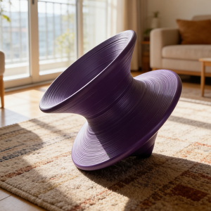 <span class=keywords><strong>Sedia</strong></span> Girevole Creativa in Fibra di Vetro, Poltrona da Ufficio Ergonomica, Sgabello Rotante con Seduta Rotonda, Seduta Commerciale - Product Image 4