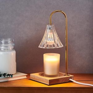 Lampe de chevet à intensité variable avec minuterie, chauffe-bougie aromathérapeutique pour chambre à coucher, yoga, spa, hôtel - Product Image 4