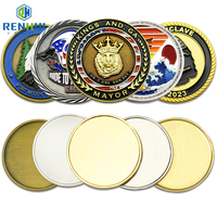Pièces de monnaie vierges en métal de qualité supérieure, conçues sur mesure, pour collection, artisanat, cadeau souvenir, pièce de défi, vente chaude