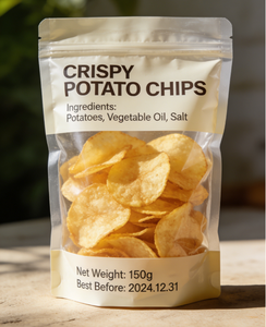 Échantillon Gratuit - Pochette Personnalisée à Fermeture Éclair, en PET/PE, pour Chips, Scellable à Chaud, Fraîcheur Optimale, Hermétique, Robuste et Sécurisée - Product Image 6