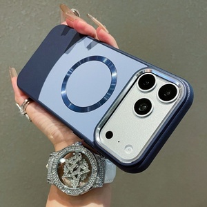 Funda magnética de cuero de colores combinados Senyork para iPhone 11 12 13 14 15 16 17 Pro Max - Product Image 4