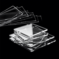 Plaque acrylique transparente moulée en gros d'usine, panneau PMMA haute transparence pour la publicité et la décoration de bâtiments