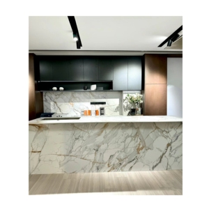 กระเบื้องบุผนังลายทองคำแบบจีนขนาดใหญ่ กระเบื้องปูพื้นพอร์ซเลนสีขาวลายคาลาคัตต้าขัดเงา หินเผาผนึก - Product Image 5